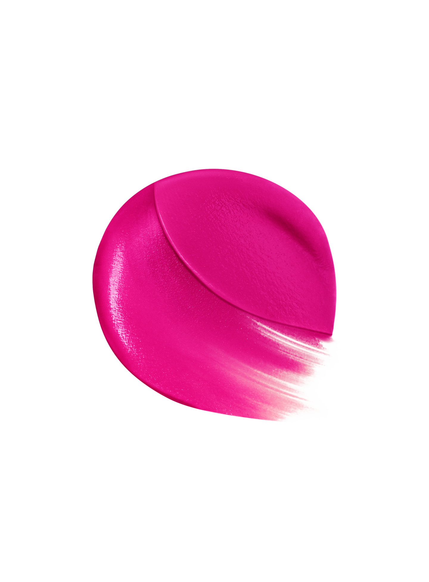 A swatch of shade Ascend, in deep fuchsia, of the Lip Souffle Matte Lip Cream by Rare Beauty.