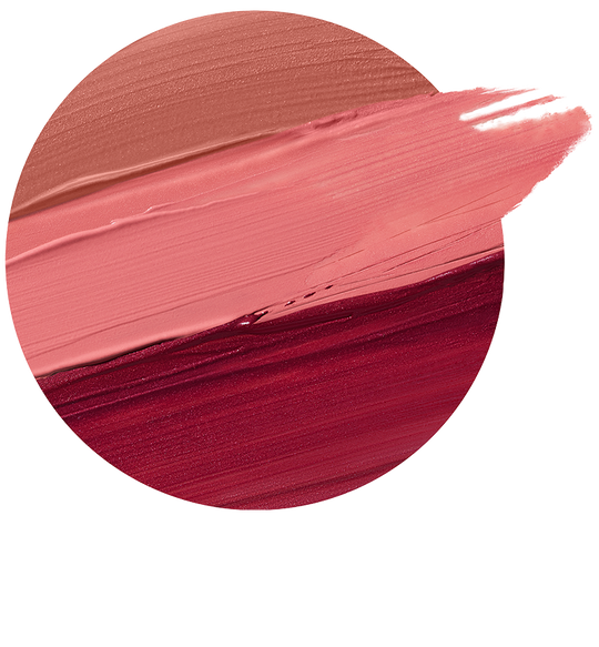 Rare Beauty eyeshadow swatch sample with multiple shades.