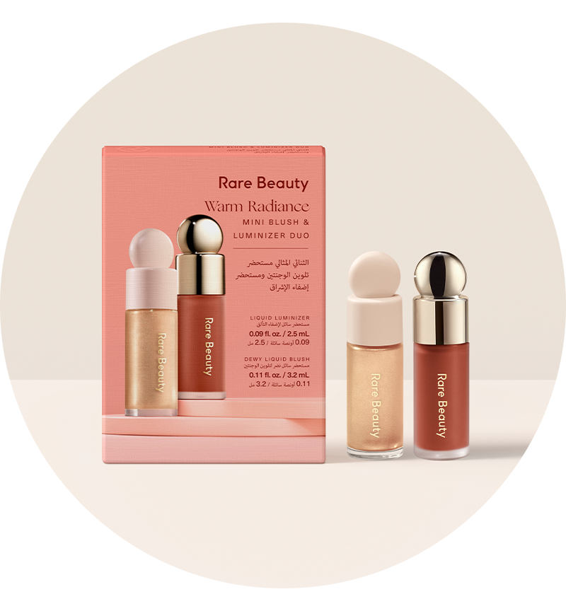 Rare Beauty セット Warm Radiance Mini Blush & Luminizer Duo | Blush & Highlighter Set