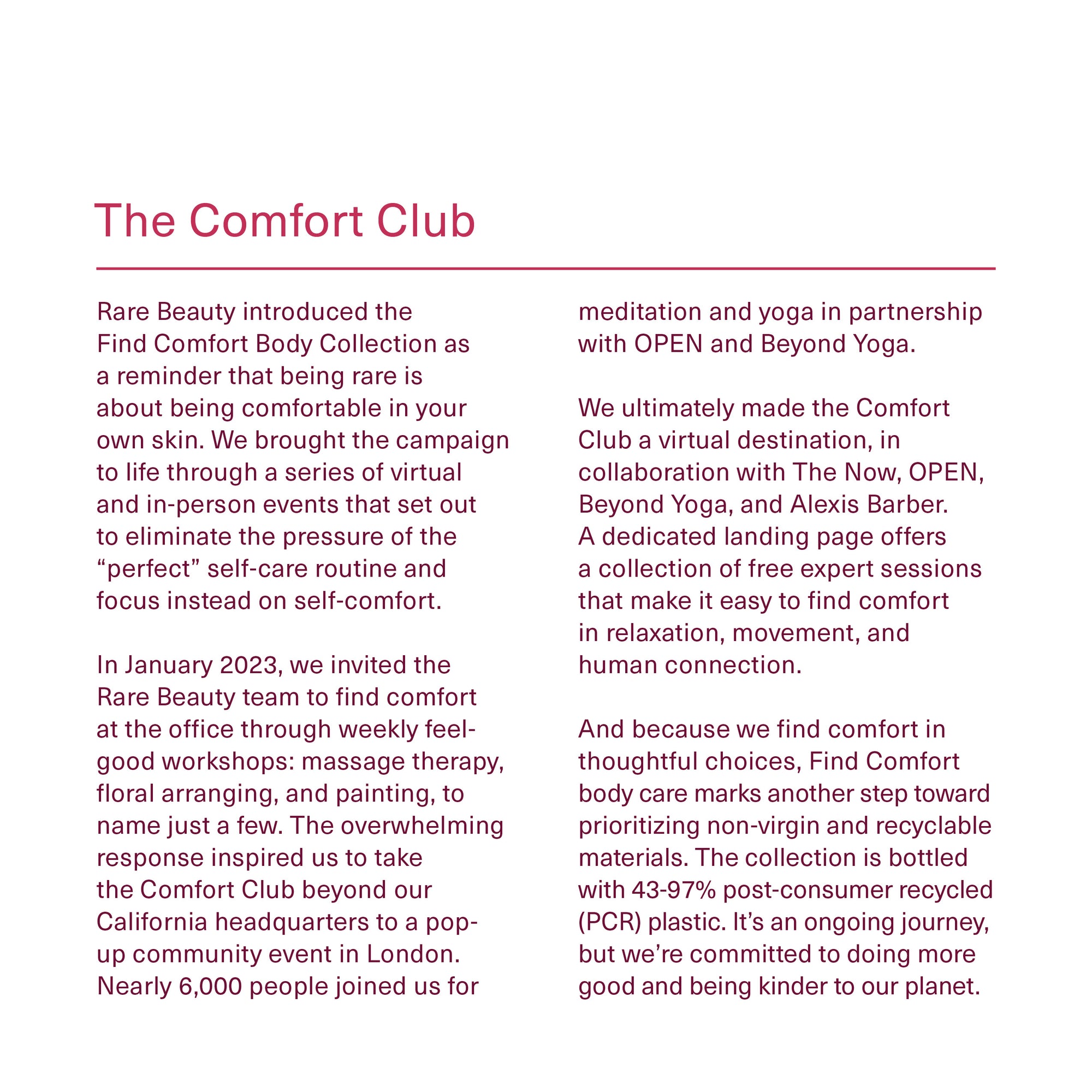 The Comfort Club 