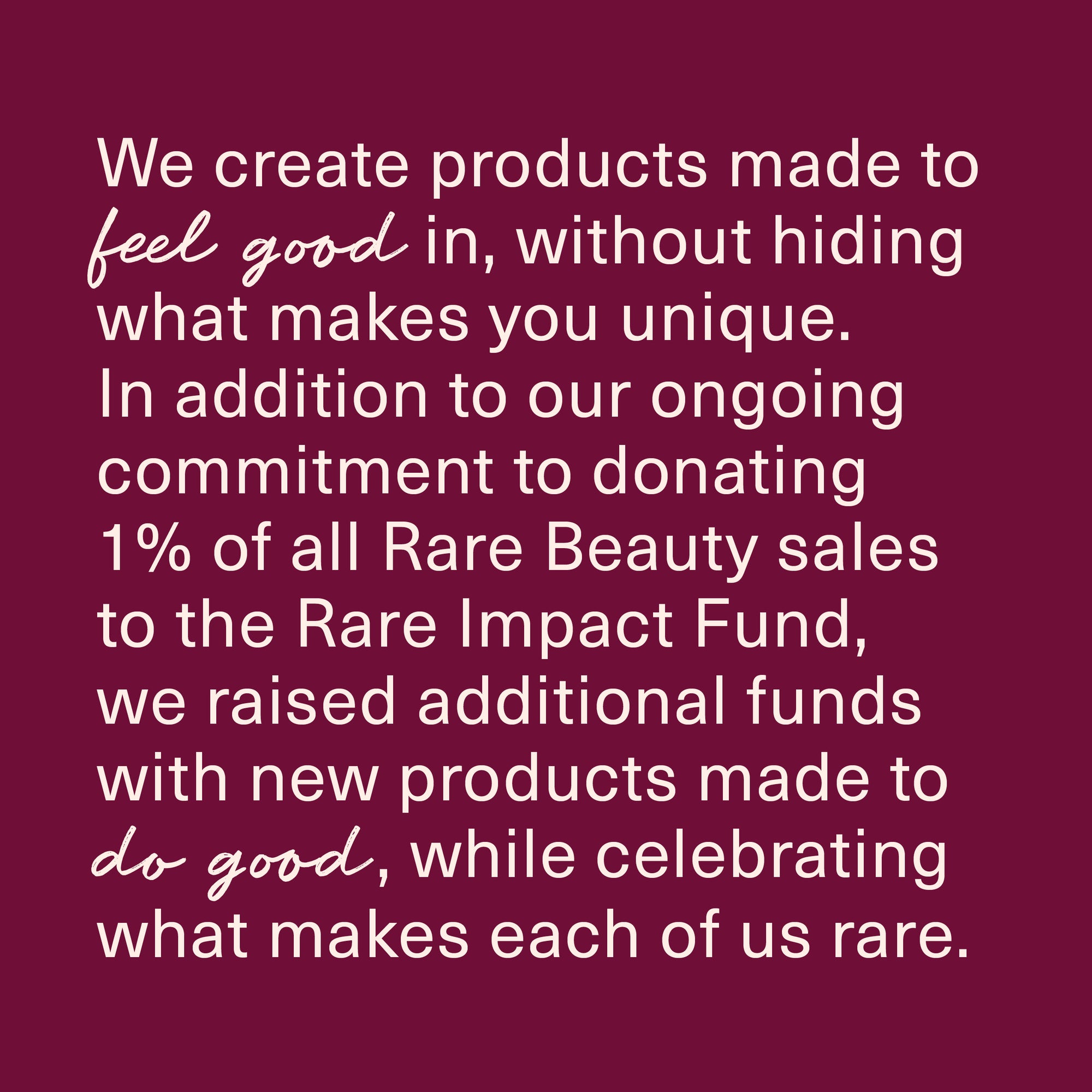 Rare Beauty Social Impact Report 2023 - Product Description