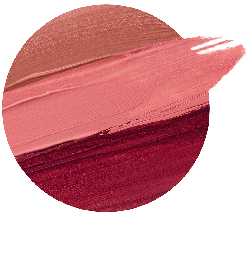 Rare Beauty eyeshadow swatch sample with multiple shades.