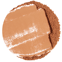 A swatch of Rare Beauty's Always an Optimist Soft Radiance Setting Powder in the shade Medium Deep.