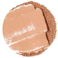 A swatch of Rare Beauty's Always an Optimist Soft Radiance Setting Powder in the shade Medium.